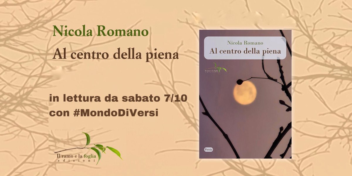 “Al centro della piena” raccoglie i versi, pubblicati postumi, di un poeta vivace che nel passeggio della propria vita la osserva e ne scrive, annotandone le varie modulazioni su persone, luoghi, e sentimenti. In lettura dal 7/10 con #MondoDiVersi in collab. con @ilramoelafoglia