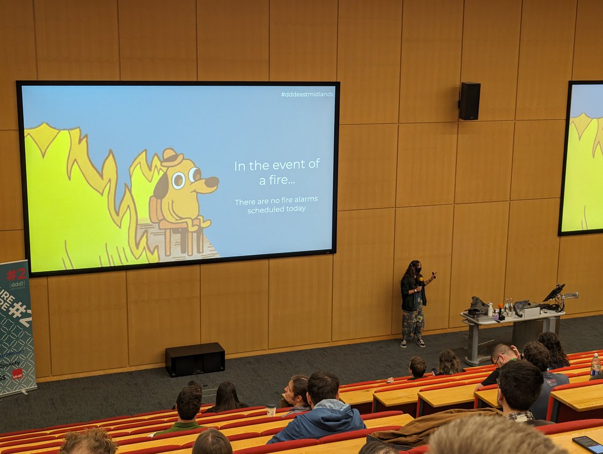 DDD East Midlands (@dddeastmidlands) on Twitter photo Too soon, still too soon!
But we are off! Just a few minutes until our keynote from <a href="/Brunty/">Matt Brunt</a>
#dddeastmidlands #eastmidlandstech Too soon, still too soon!
But we are off! Just a few minutes until our keynote from <a href="/Brunty/">Matt Brunt</a>
#dddeastmidlands #eastmidlandstech