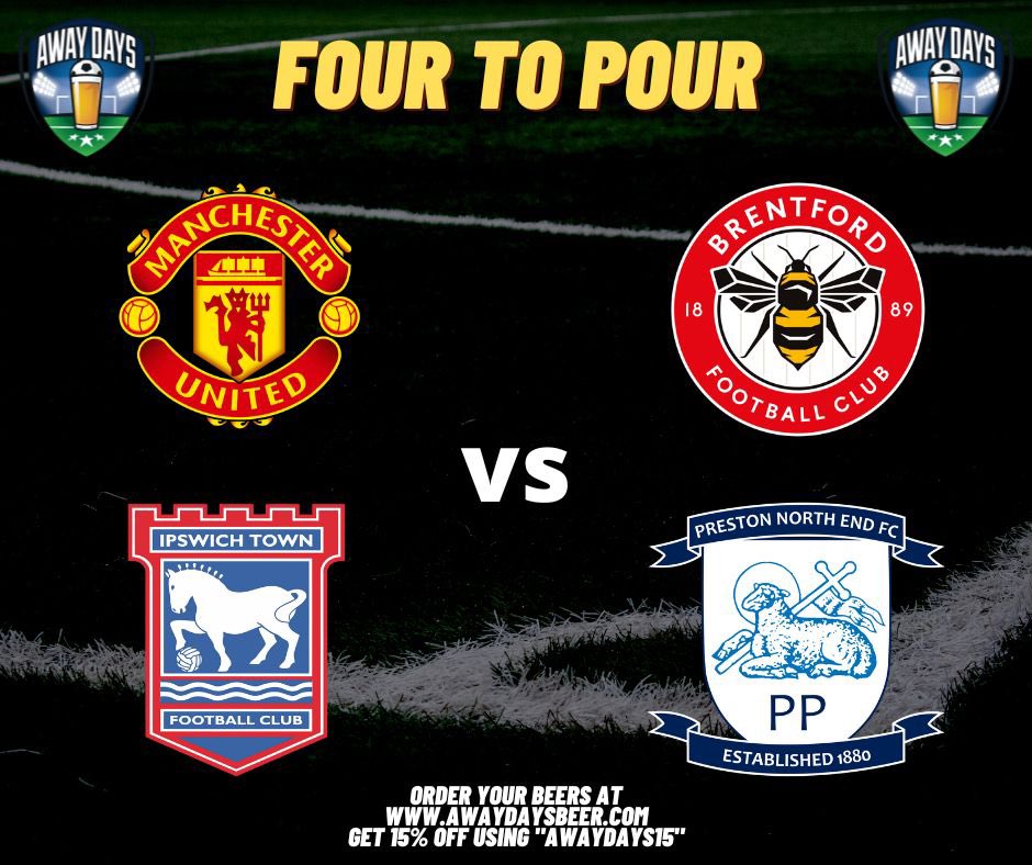 🍺 FOUR TO POUR ⚽️

PREDICT THE SCORES = WIN BEER 🔥

⬇️ TO ENTER ⬇️

Follow Our Page ✅ 
Predict The Scores ⚽️
Hit Retweet ♻️

Winner selected at random from correct predictions 🍻

🍺 GRAB SOME BEEES HERE ➡️ awaydaysbeer.com

UK 18+ ONLY🔞

#mufc #itfc #FourToPour