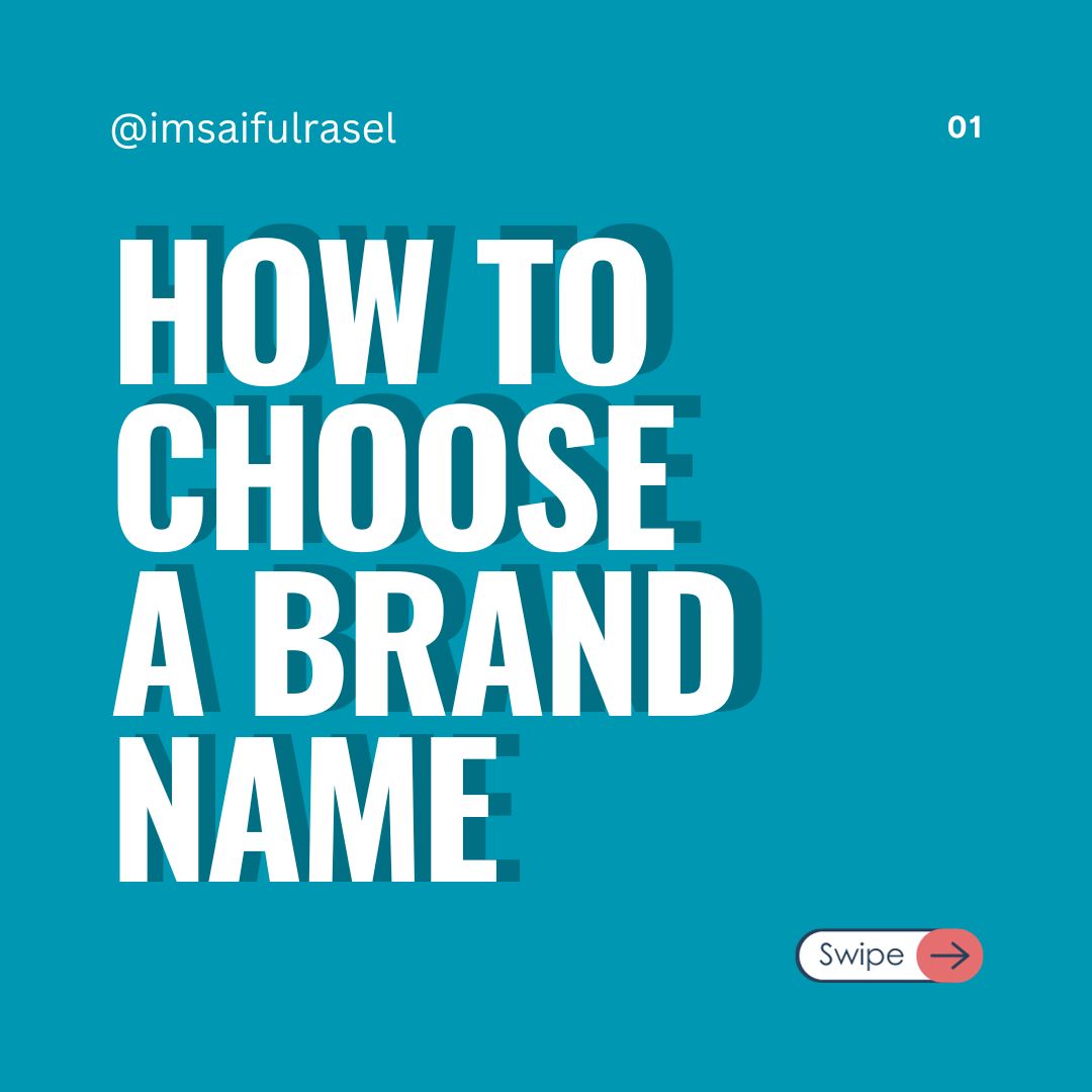 Imsaifulrasel's tweet photo. Part: 1
#BrandNamingTips #NamingYourBrand #BrandIdentity #BrandNameCreation #BrandNamingProcess #BrandNameTips #CreativeNaming #BrandNameIdeas #BrandNameStrategy #NamingYourBusiness #BrandNameInnovation #NamingJourney #BrandNaming101 #BrandNameConsulting #BrandNameInspiration https://t.co/DiGJJ5oSrq