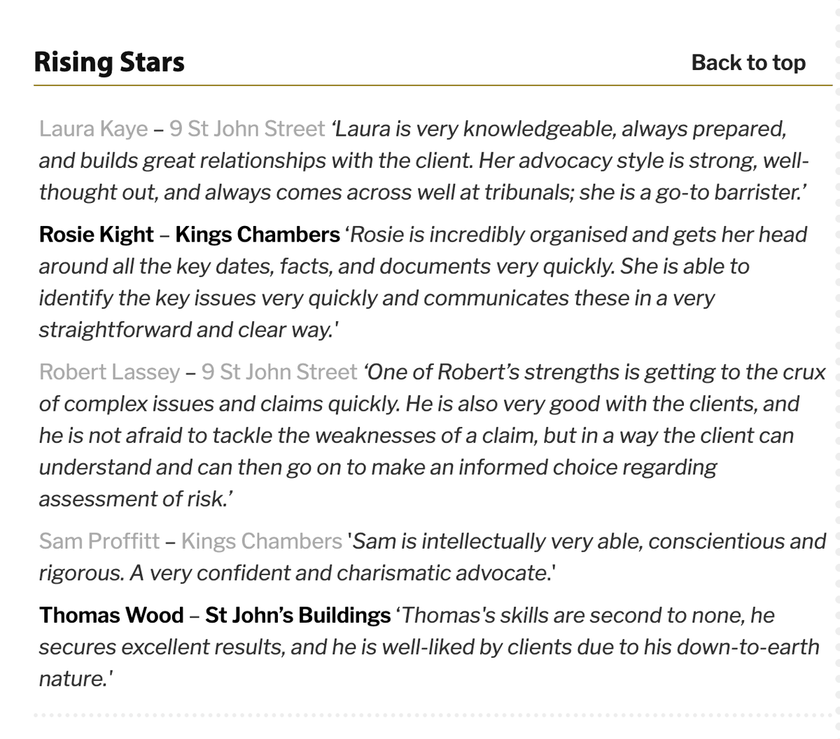 samjproffitt's tweet photo. Thanks to whoever said the below - do invoice me. Grateful to be in the esteemed company of @rosie_kight  as a Rising Star in this year's @thelegal500 - well done to the whole #ukemplaw team @Kings_Chambers who all made the rankings - @BillableHour fine paid https://t.co/PgZB2iMFyN
