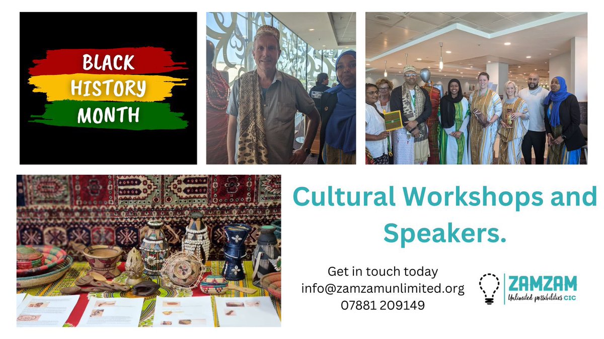 ruthsinhal's tweet photo. Day 7 of #BHM &amp; my #SalutingOurSisters posts that each #AmplifyAnAccount of a inspirational Black woman 
Today it’s the awesome @ZamzamYusuf5 for the work she does in #Leicester with her CIC @ZamZamUnlimited youth projects to cultural awareness training 

https://t.co/fQwENOCocO https://t.co/MEEJBWE2RC