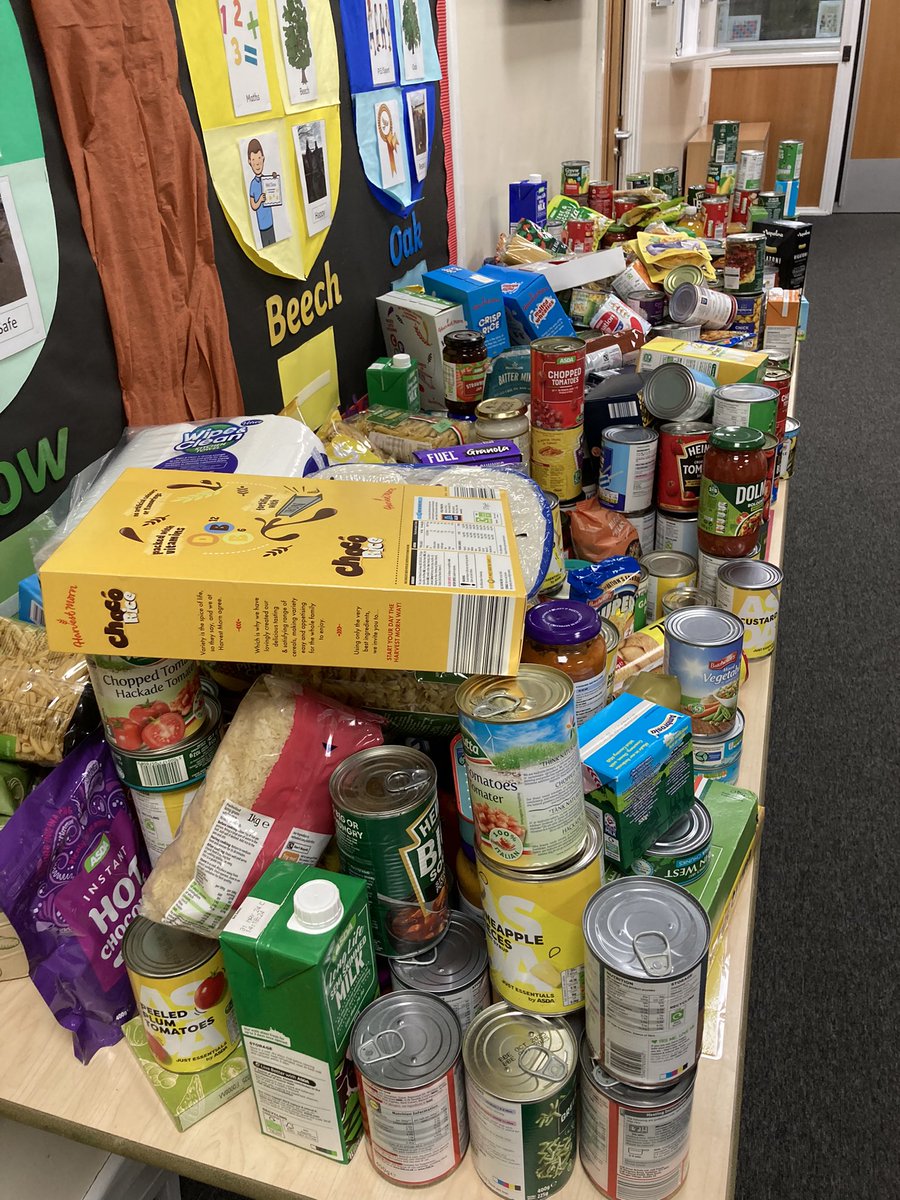 @NW_leedsfood Our school community have been collecting all week for our harvest offering. Thank you everyone. #foodbank #community #interhousecomp