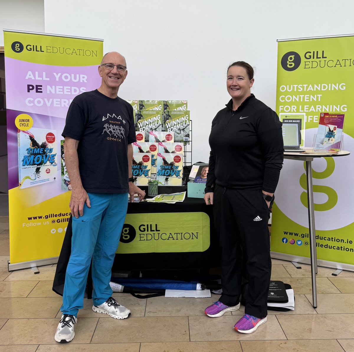 DeirCol's tweet image. Brilliant to be here at the @PEAI_IRELAND Conference 2023 and catch up with Con as we chat all things PE books with @GillEducation. #Authors #TimeToMove #WinningFormula
