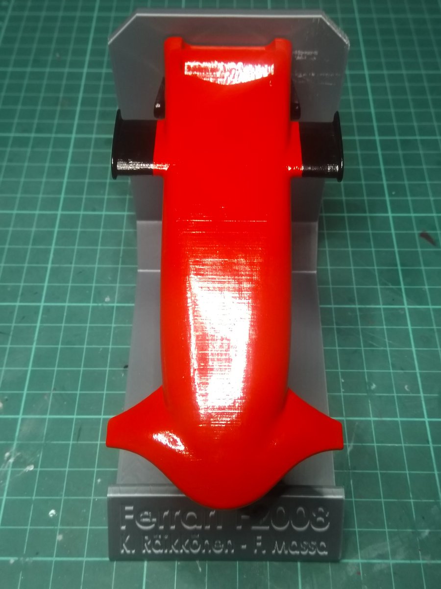 3dbecks199's tweet photo. Ferrari F2008 Nosecone fitted on Exhibitor #F1 #3DPrinting #F2008 https://t.co/cQlv3AVxQ9