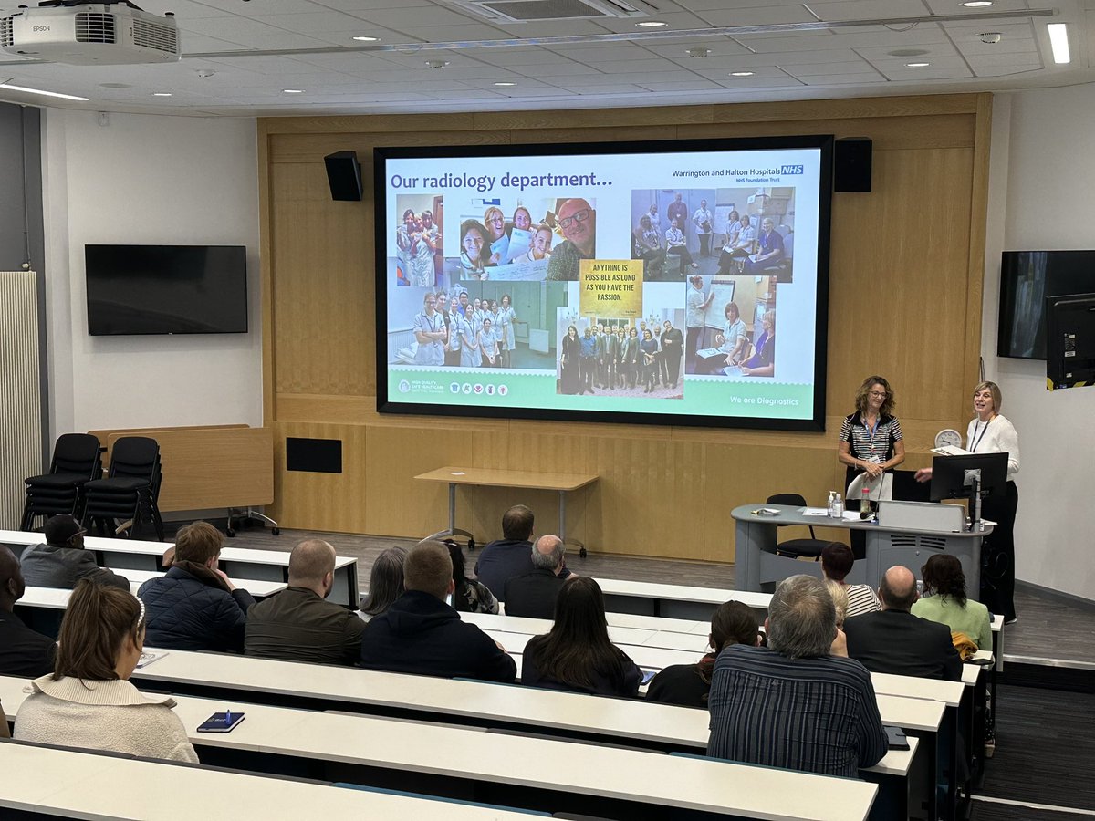 First up we have Paula and Louise from <a href="/WHHNHS/">WHH 🏥</a>. They’re here to share their experience of Radiographer Led Research 🔬 

#NWSoRStudyDay23