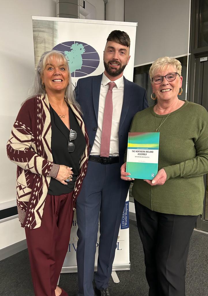 IrishInstitute's tweet image. Well done and  huge congratulations to our @S_Haughey on the impress launch of his "The Northern Ireland Assembly - Reputations and Realities" (@routledgebooks) last night.
The first (and definitive) book to examine how the NI Assembly fulfils the core functions of legislature!