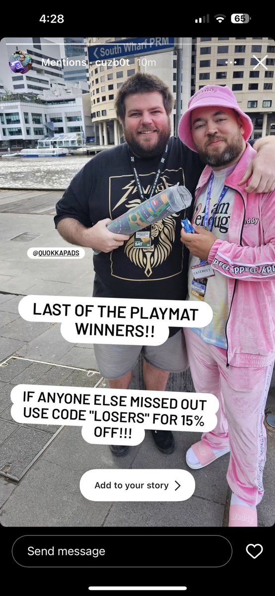 3 winners from <a href="/Cuzb0t/">Cuzzy 🤖</a>’s <a href="/PAXAus/">PAX Australia</a>  giveaway, trading up a hot wheels car for a quokka mousepad!!