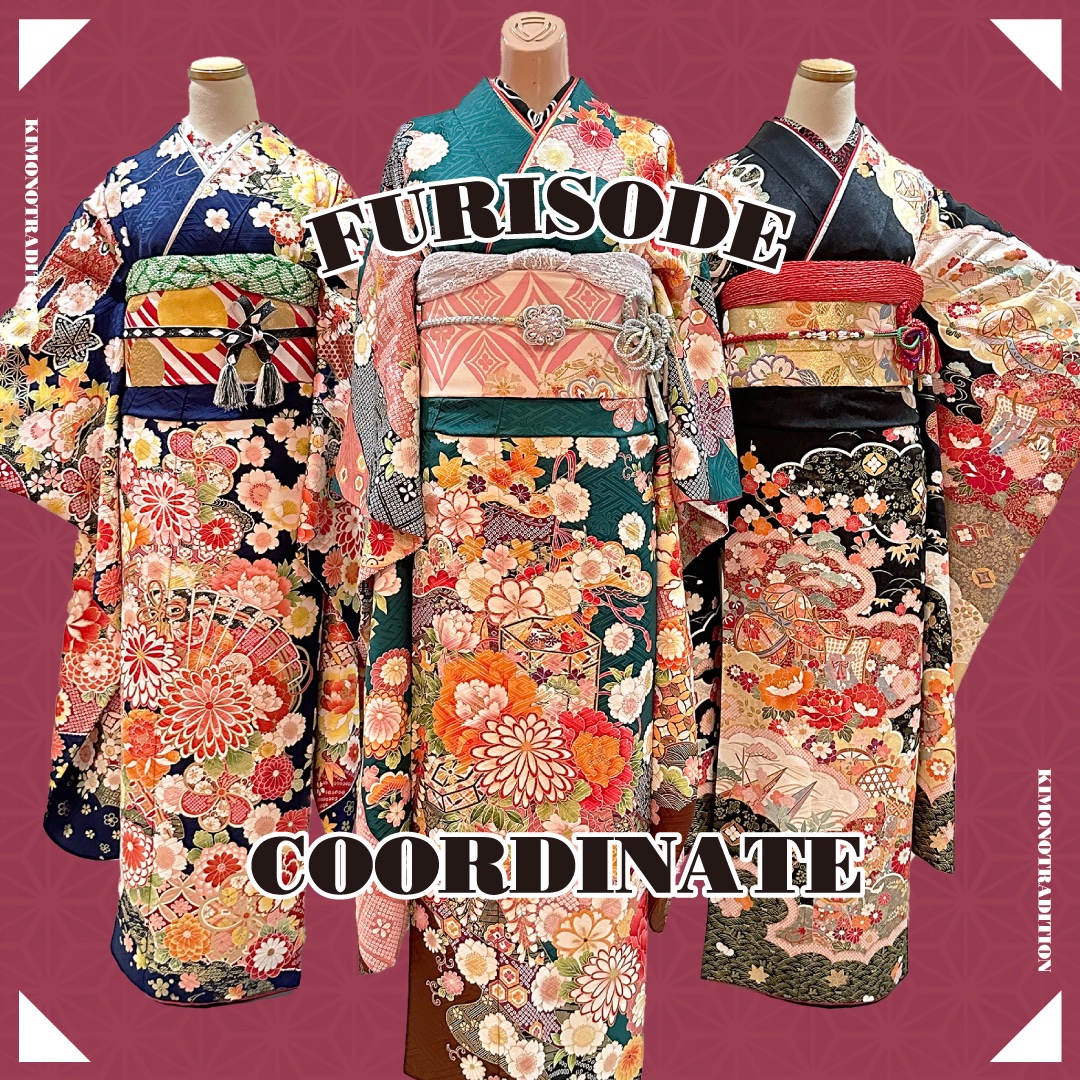 kimonotradition's tweet photo. 着物トラディションではダークカラーの振袖の人気が高いです😊
ハイトーンヘアの方はモードな印象に仕上がりますよ！

❁来店予約はこちら❁
https://t.co/MF8i6EEF4M

#振袖 #振袖レンタル #成人式 #着物 #展示会 https://t.co/cWJV7fWcPc