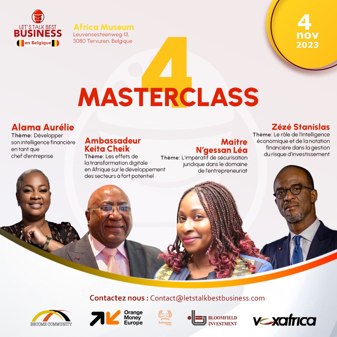 #LET’S #TALK #BEST #BUSINESS en #Belgique. 

Nous vous invitons à nous rejoindre pour vous présenter les #mecanismes , #outils et #techniques pour aider les entreprises à #augmenter leur #Chiffre d’#affaires.

#Reservation: tinyurl.com/44umbpe5