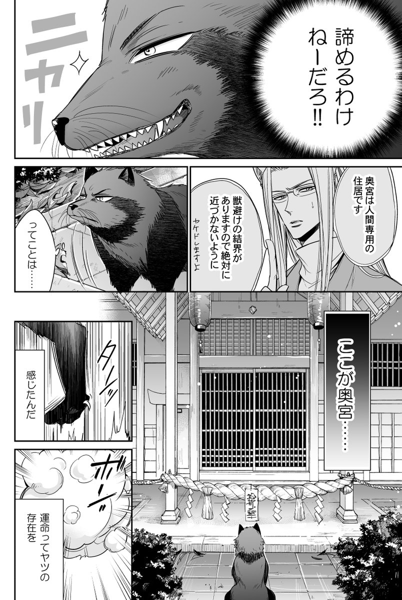 災いを呼ぶ黒狸と人間の神子が番になる話(6/10) 