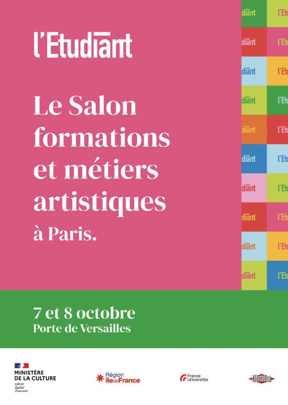SICARTB's tweet image. Salon @letudiant des #Formations &amp;amp; #métiers artistiques de Paris 7 &amp;amp; 8/10
Parc des expositions de la Porte de Versailles : Plaisir de présenter les #CPESCAAP #ClassesPréparatoires aux #ÉtudesSupérieures Classes d’Approfondissement en #Artsplastiques @igartsplastique #Orientation