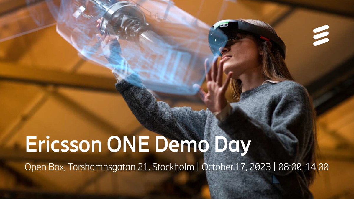 ericsson's tweet photo. Ready to dive into the future of #tech and #sustainability?
Join us at #EricssonONE Demo Day on Oct 17th in Stockholm! 🚀
Explore innovations, gain insights, and network with industry visionaries.
Register till October 12th here ➡️ https://t.co/4Yn1fPvOUU
#Innovation https://t.co/WfZruTXhgR