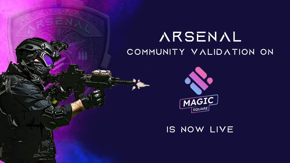 FabweltToken's tweet photo. Cast your votes, #Welties!
#Arsenal #CommunityValidation on @MagicSquareio is NOW LIVE!! 🔥
1️⃣ Visit https://t.co/kJP77ZqkjO
2️⃣ Create a Magic Store account with your EVM Wallet
3️⃣ Go to https://t.co/ttAEkOhpfC & give us a ✅️ YES Vote 🗳✨
#Blockchain #Web3 #AI #Web3dApps https://t.co/LuRcIQGReJ