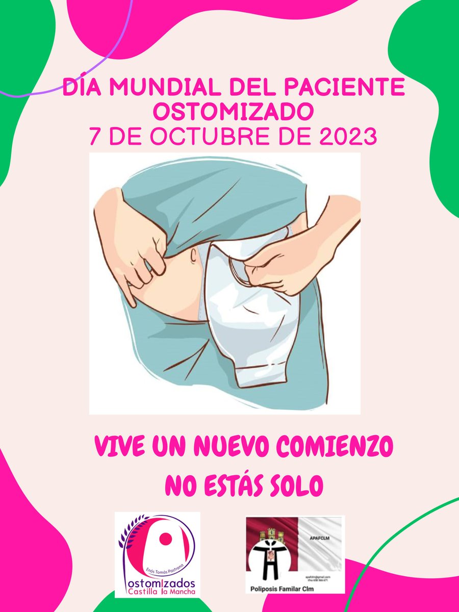 7 de octubre, día mundial del paciente ostomizado 

<a href="/FAPOE_/">FAPOE</a> @mitmagob <a href="/sanidadgob/">Ministerio de Sanidad</a> <a href="/DSocialesGob/">Secretaría de Estado de Derechos Sociales</a> <a href="/MSocialGob/">Ministerio de Derechos Sociales, Consumo y A2030</a> <a href="/Yolanda_Diaz_/">Yolanda Díaz</a> <a href="/sanchezcastejon/">Pedro Sánchez</a> <a href="/NunezFeijoo/">Alberto Núñez Feijóo</a> <a href="/Santi_ABASCAL/">Santiago Abascal 🇪🇸</a> <a href="/IreneMontero/">Irene Montero</a> <a href="/cucagamarra/">Cuca Gamarra</a> <a href="/isabelrguez/">Isabel Rodríguez García</a> <a href="/MLoisgonzalez/">Marta Lois</a> <a href="/jose_minones/">Jose Miñones</a> <a href="/raquelsjimenez/">Raquel Sánchez</a> <a href="/matarredona_nur/">nuria matarredona desantes</a>