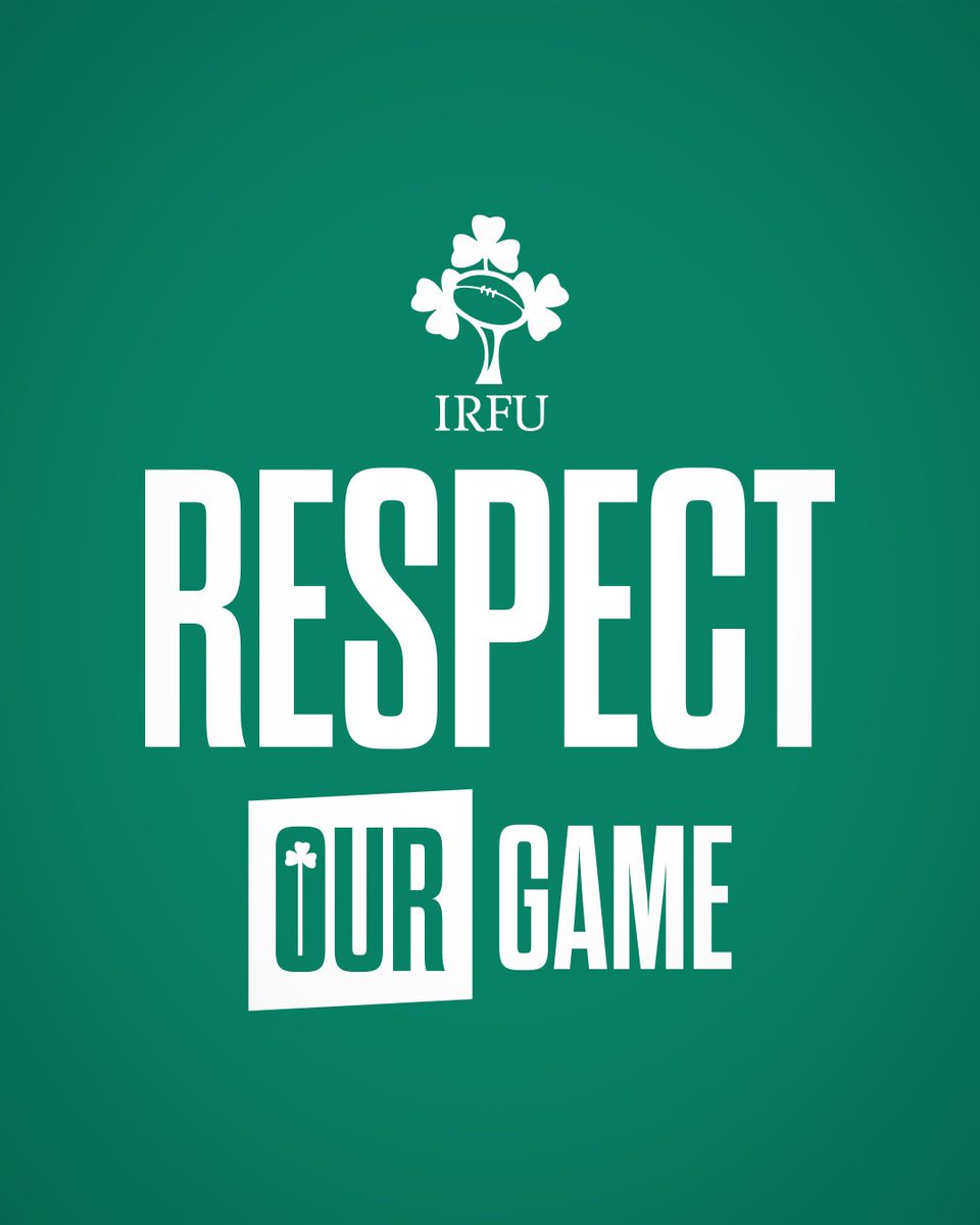 This weekend sees start of the Respect our Game initiative and the chance to impact many people and highlight the important role that sport can play in peoples lives when conducted in a positive manner #RespectOurGame