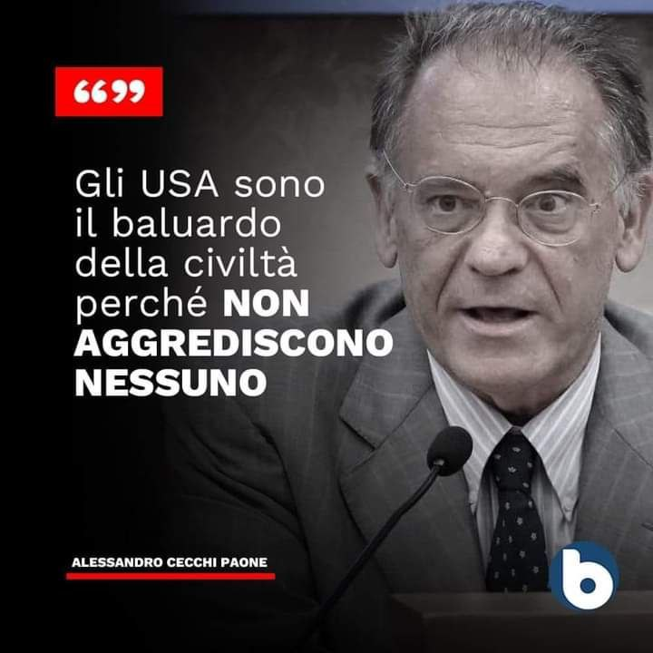 elisamariastel1's tweet photo. I NESSUNO:

Cina 
Siria
Korea
Iran
Guatemala
Tibet
Indonesia
Cuba
Repubblica Dem. del Congo
Vietnam
Brasile
Repubblica del Congo
Guatemala
Laos
Repubblica Dominicana
Peru'
Grecia
Guatemala
Cambogia
Cile
Argentina
Angola
Turchia
Polonia
El Salvador
Nicaragua
Cambogia
Libano
Grenada
Libia
Iran 
Libia
Filippine
Panama
Iraq
Kuwait
Somalia
Iraq
Bosnia
Iraq
Sudan
Afghanistan
Iraq
Somalia
Iran
Libia 
Venezuela
Yemen
Siria
Bolivia
Iraq
Somalia
Afghanistan
Siria.