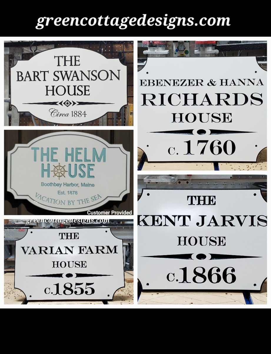 Massachusetts Historic House Signs Circa Date Sea Captain Home Seaport Cottage Plaques by greencottagedesigns.com #CapeAnn #Seaport #seaCaptainsHouse #NationalRegisterSigns #Gloucester