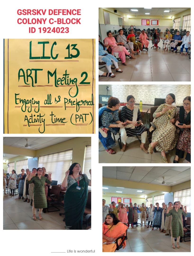 GSRSKV1924023's tweet photo. Synergistic and cheerful session of ART- 2 (engaging all and PAT) LIC 13 successfully conducted in the presence of HOS, Lovely Wadhwa and mentor, Ms Gita Tanganiya,  by TDC, Ms Pragya along with diligent ART members. @Dir_Education @GitaTanganiya @SCERT2021 #engagingall #PAT https://t.co/OPoYi74mSX