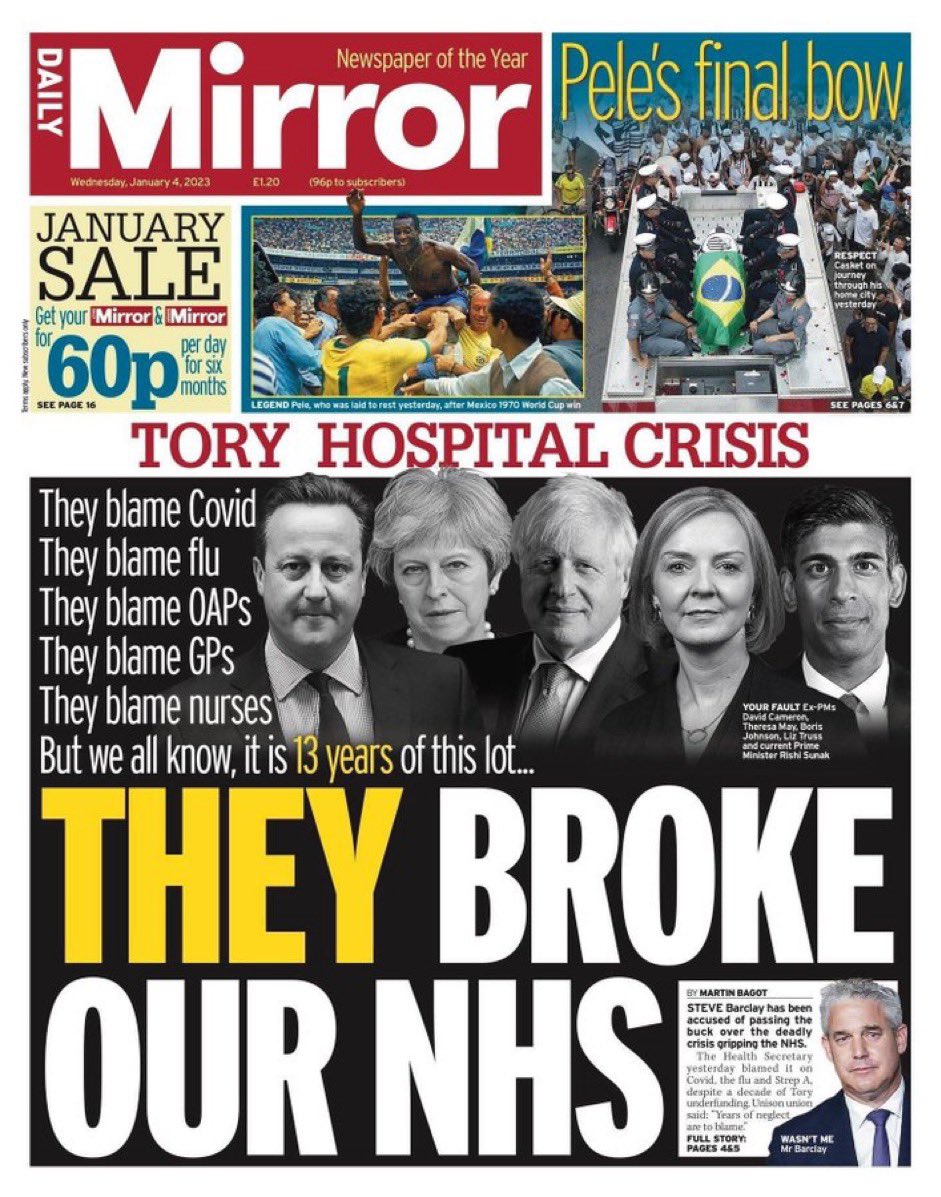 There will be more spin than ever of the coming months. But we must never forget who broke our NHS. Please RT if you agree.