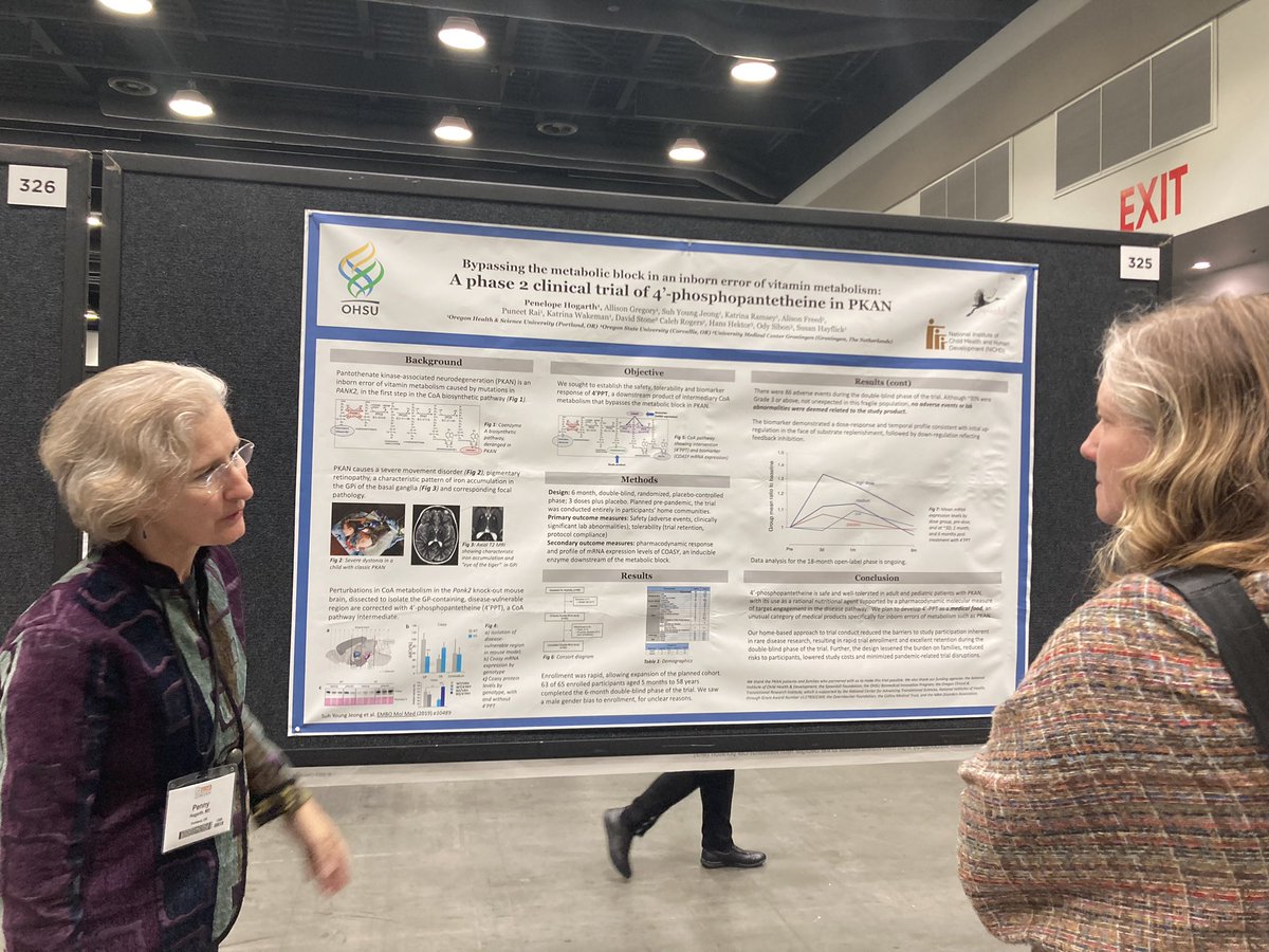 This poster was hidden away #cnsam so if you didn’t see there’s a treatment on the horizon for #pkan #nbia @nbia_disorders