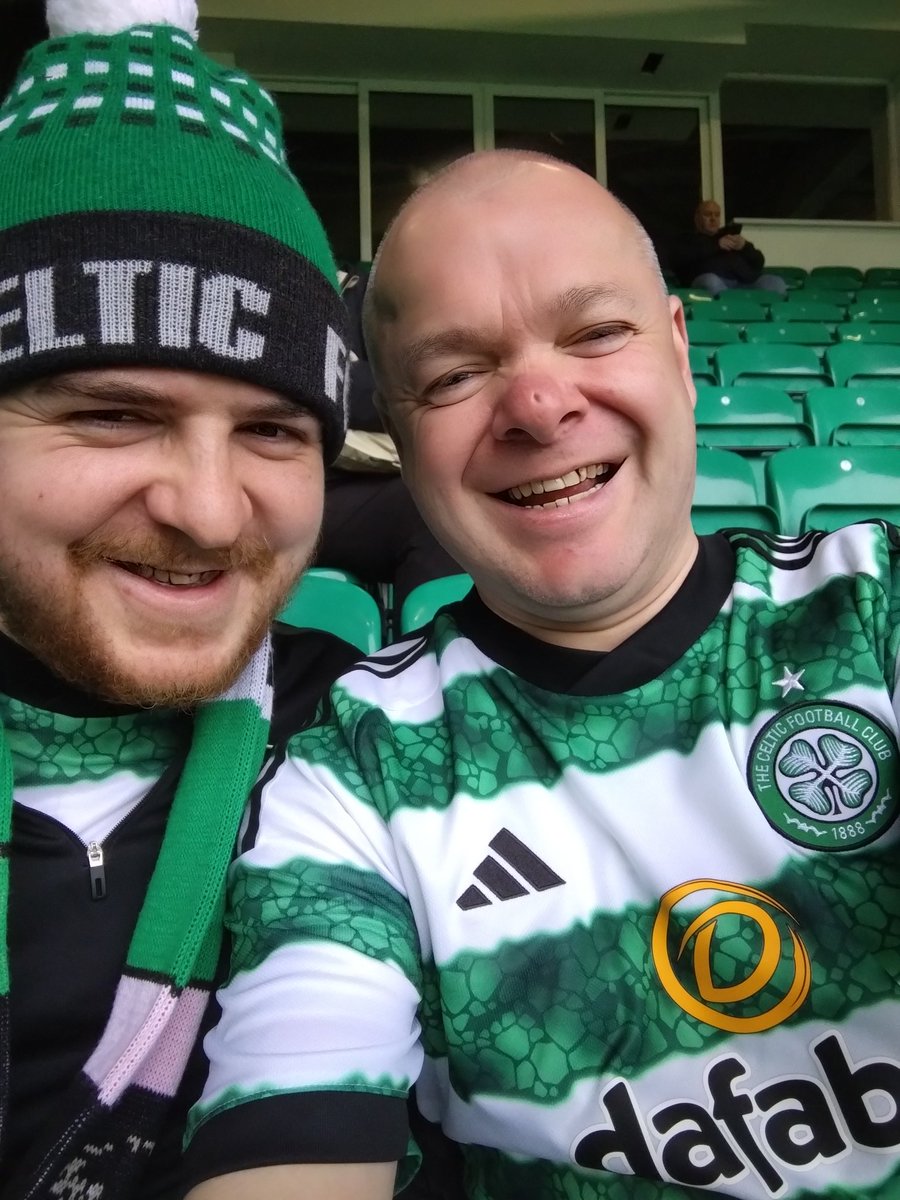 In our seats 💚🍀