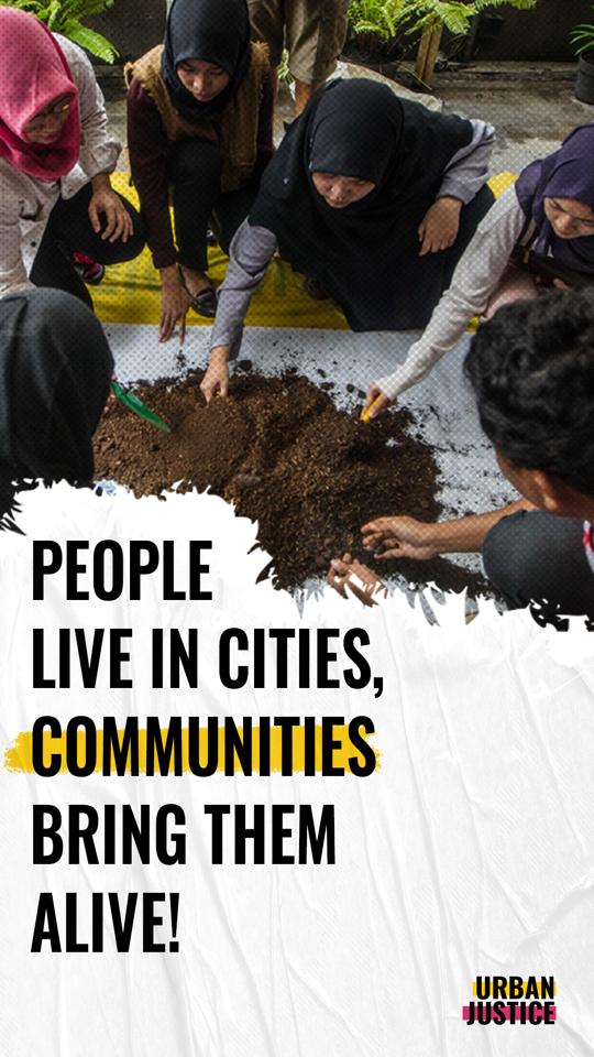 Cabros, tarmac and concrete do not build a city, communities do! 
#urbanjustice
#urbanoctober
#worldcitiesday
#greenpeaceafrica
#worldhabitatday