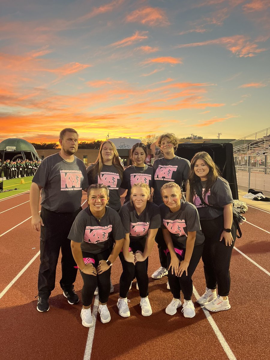 Our awesome student trainer crew on hand for our annual Pink Out game!!