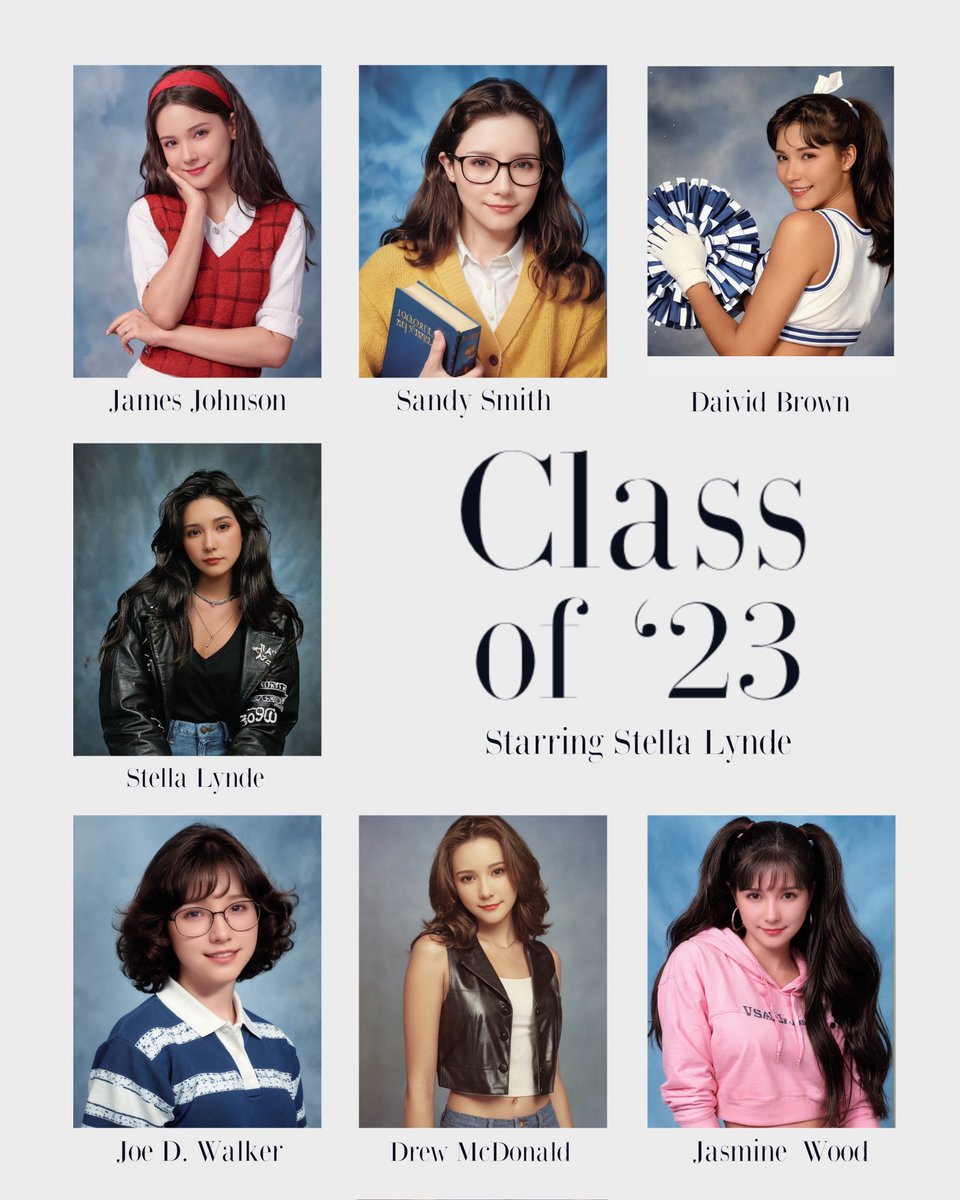 AIでアメリカの卒アル風にしてくれる流行ってるやつ🇺🇸たのしいー
 #aiyearbook  #EPIK  #AIイヤーブック