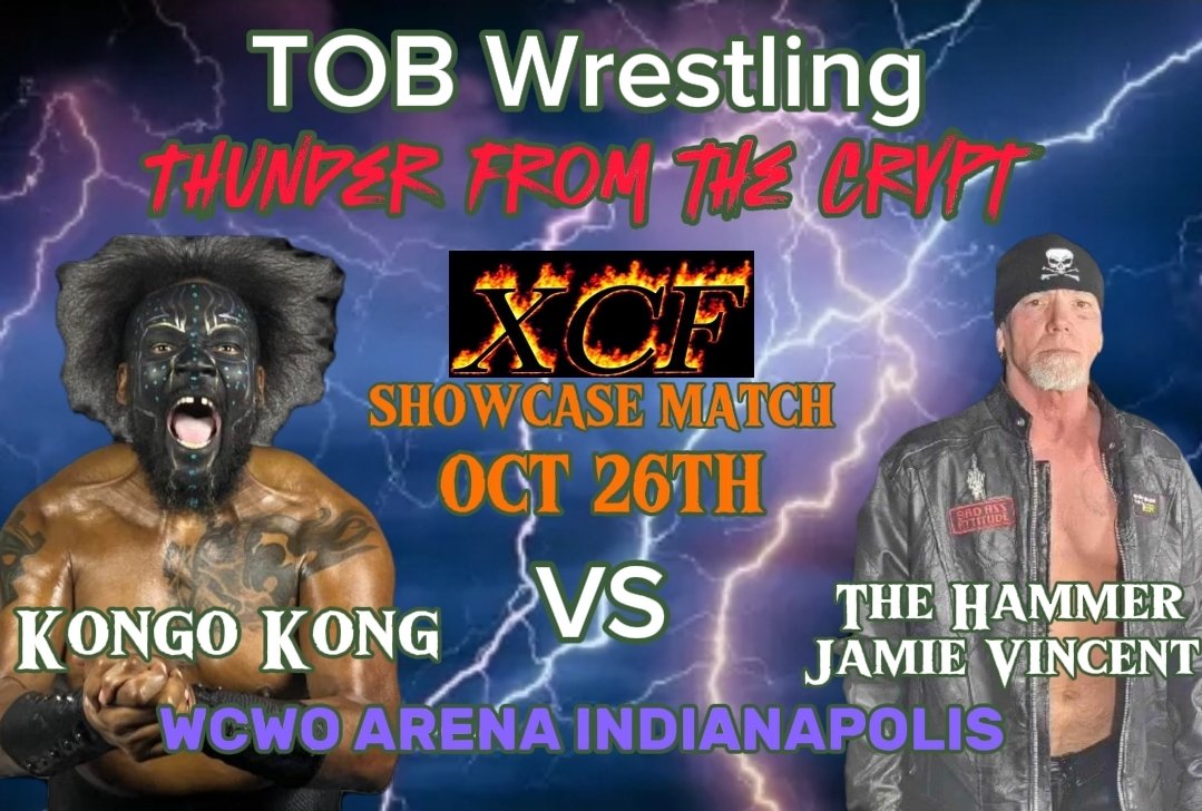 Just announced for the first time ever @Hammer_2007 takes on @RealKongoKong in a showcase match at TOB