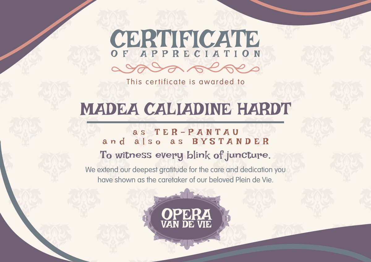 operavandevie's tweet photo. ㅤ
We rejoice in the presence of Madea (@caliadine), a vigilant beholder of each ethereal spark, faithfully illuminating our journey.
ㅤ https://t.co/QOXpkRs50B