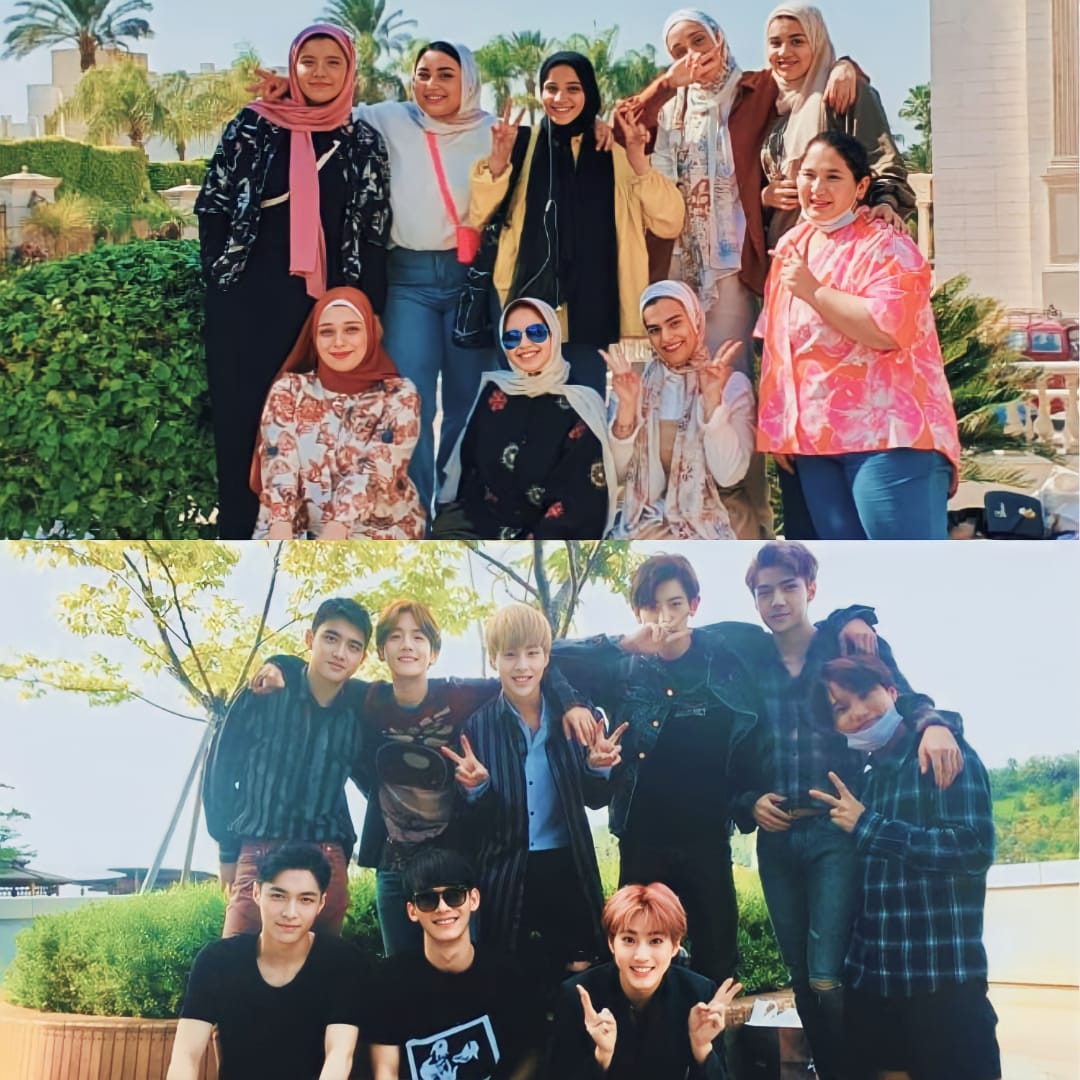 من كتر الحب و التعلق ببعض و بيهم بقينا شبه بعض و شبهم 😅♥️
ربنا يديمنا لبعض 🫂♥️

#EXOLSelcaDay
 #EXO 백현아