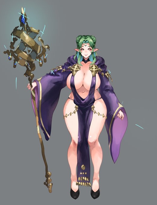 厚塗りリハビリしつつキャラデザ
色々と試しながら
エルフBBA魔女
#オリジナルイラスト #エルフ #爆乳 #BBA 