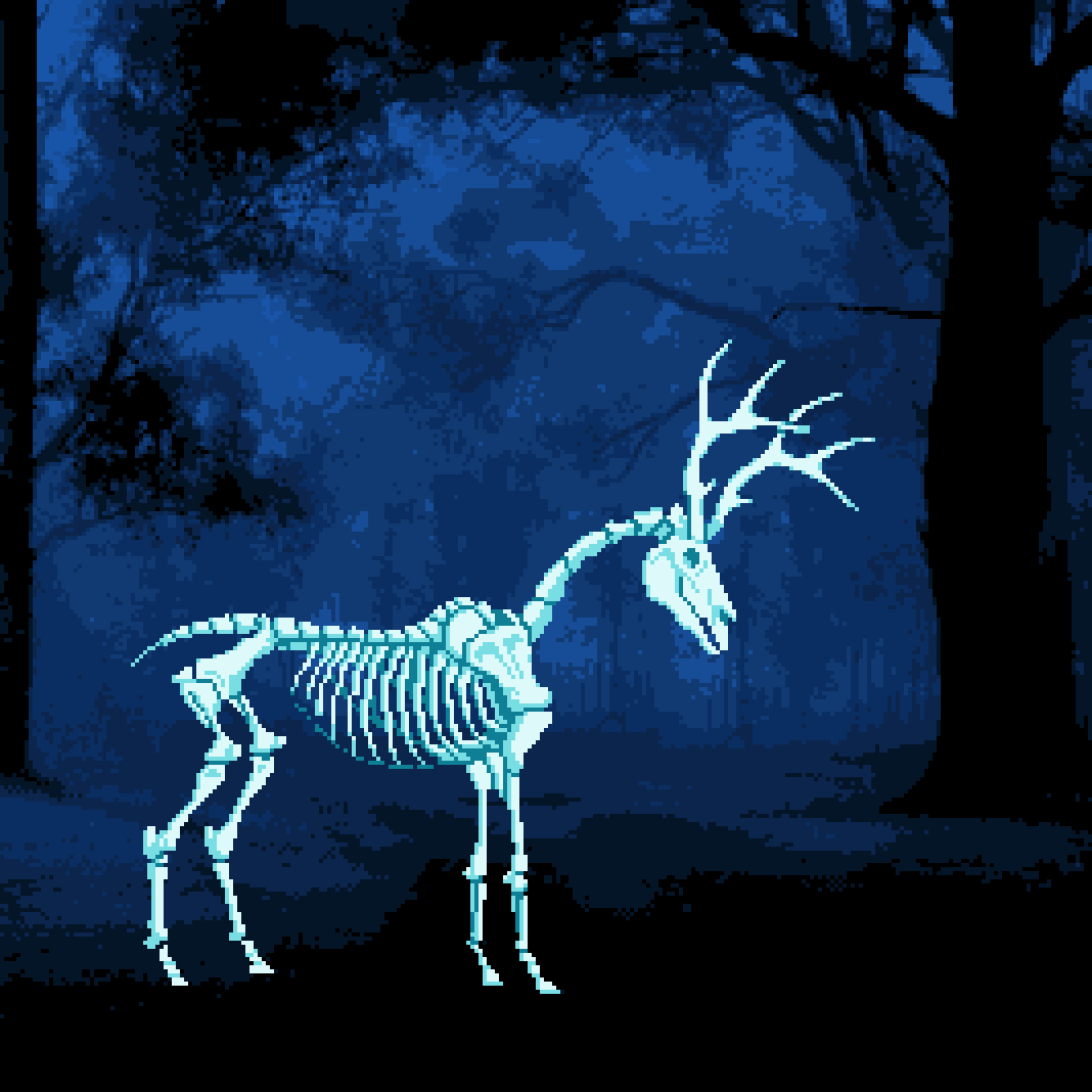 TheSpecialKarl's tweet photo. Today's Pixel Dailies theme is spooky #ForestDweller.
Palette : "Ocean Blue Palette by Cheryl"
@Pixel_Dailies @RejectedPalette #pixel_dailies #pixelart #randomRPL https://t.co/2xnhPCVgrW