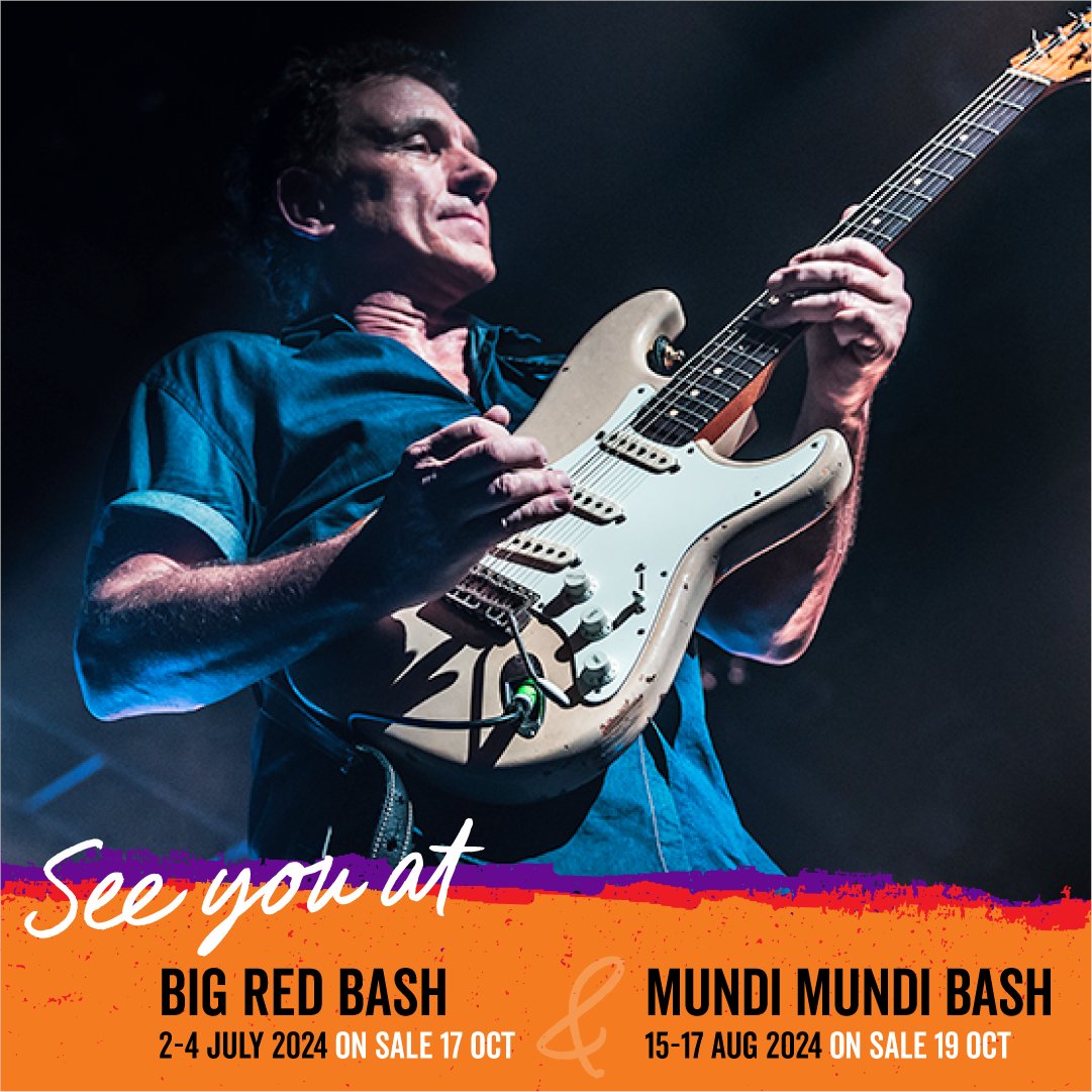 JUST ANNOUNCED - Birdsville Big Red Bash (July 2-4, 2024) & Broken Hill Mundi Mundi Bash (August 15-17, 2024) Tix on-sale on Oct 17 and 19 respectively at 10.00am AEDT from bigredbash.com.au and mundimundibash.com.au See you out in the desert!