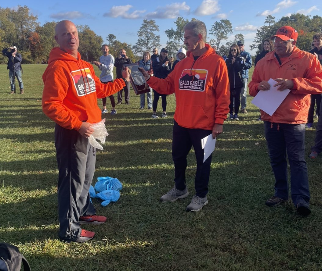 PennTrackXC's tweet photo. Thank you, Coach Wright, for your immense contributions to the sport of cross country in Pennsylvania. Your leadership, ambassadorship, and role modeling have made a significant positive impact on coaches and athletes alike. https://t.co/H7Tdzas5qH