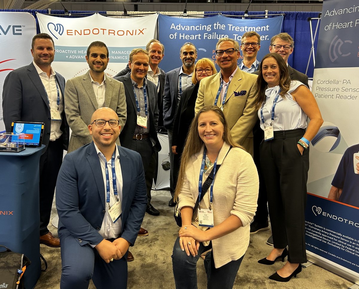 All set for day 2 at #HFSA2023! Head over to Booth 328 to learn how we’re bringing innovation to remote #heartfailure management with Cordella™. 

#telemedicine #digitalhealth #medtech #remotepatientmonitoring #cardiotwitter