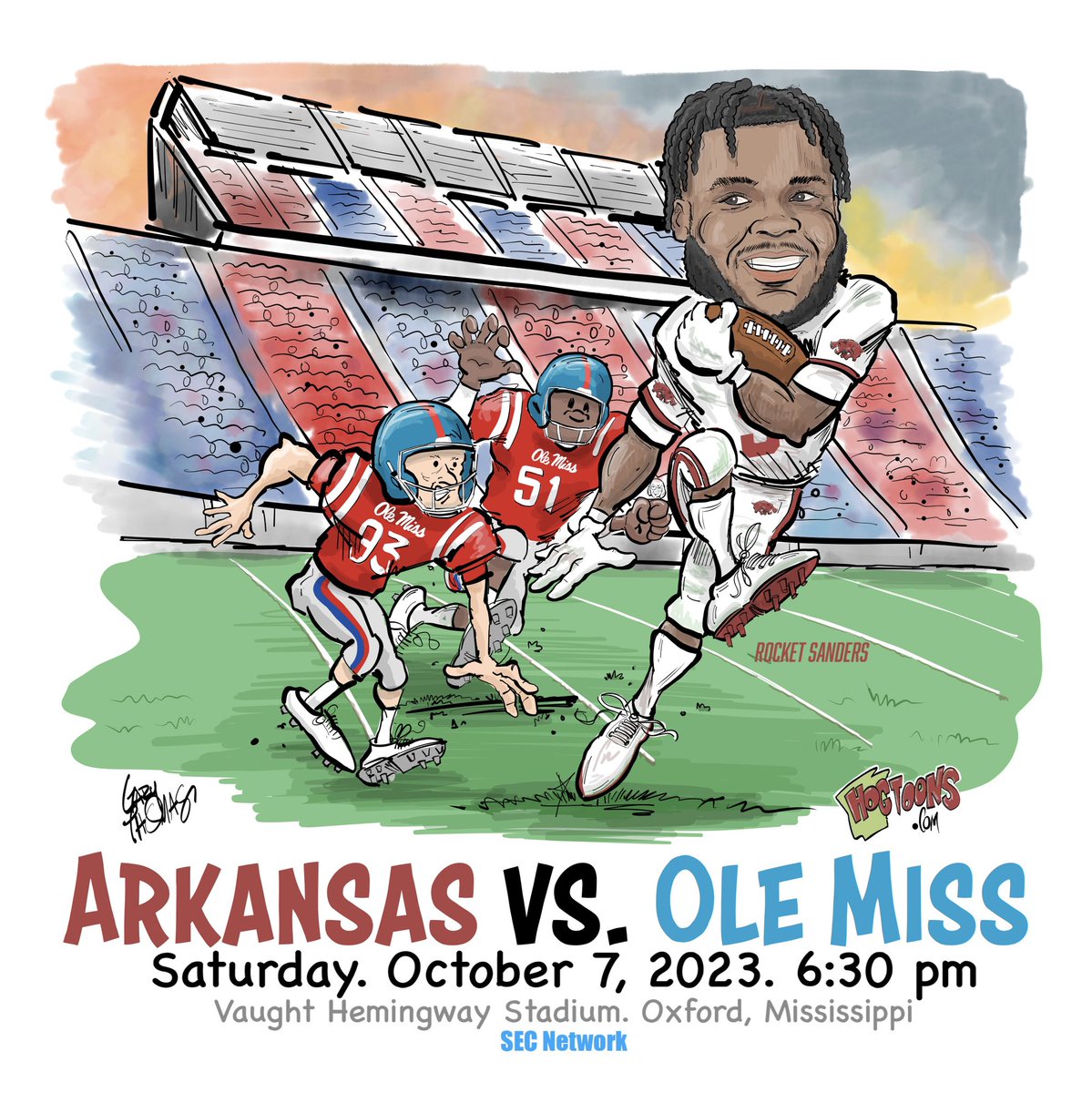 realrayzorback's tweet photo. βRun Rocket Runβ! Go Hogs! @raheim_sanders @RazorbackFB @wholehogsports @MattJonesADG @NWAScottie @NWAChip @EthWestNWA
Visit https://t.co/cINvZNipYm for Razorback apparel! #beatolemiss #razorbackfootball #rocketsanders https://t.co/IwaWHLSfyo