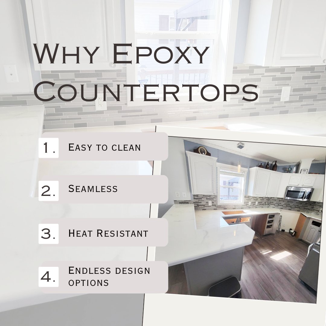 immortalconc's tweet image. Epoxy countertops are a statement of style, resilience, and innovation. Crafted with precision and designed for durability, they offer a world of benefits.
Call Immortal Concrete today at 306-621-9266!🍽️

#EpoxyCountertops #StyleAndDurability #KitchenUpgrade