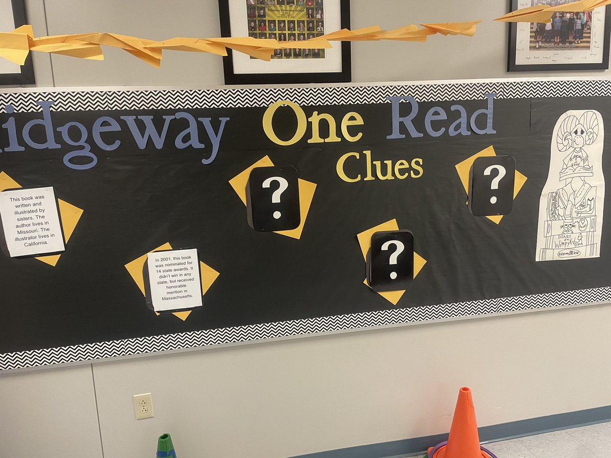 MrsTarynBrinlee's tweet photo. The @RweRams One Read is an annual October tradition. The amazing @books_bind selects a book that can engage readers k-5. It stays a secret until a whole school reveal assembly, but Ss get a clue each day for a week prior. Can you guess this years One Read? Three clues to go! https://t.co/oRmstCHlAC