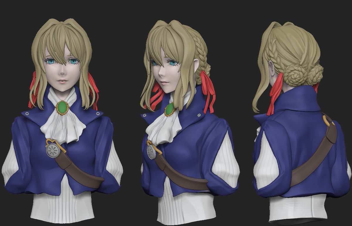 もう少しで出力試せそう
#zbrush