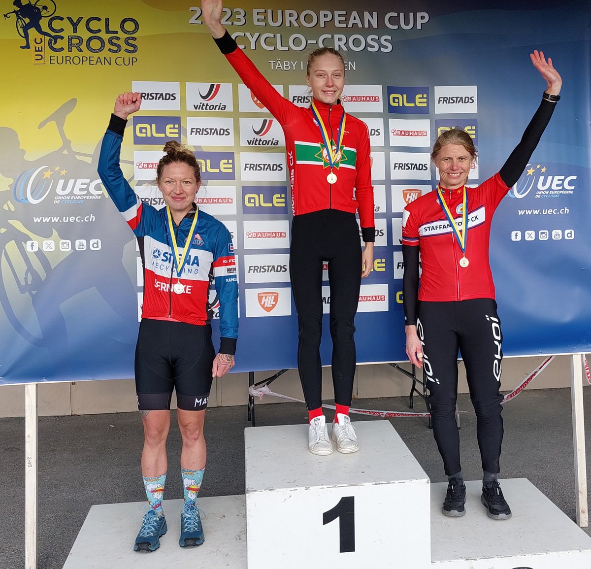 P1 for <a href="/AlmaJohansson17/">Alma Johansson</a> in <a href="/FristadsBenelux/">Fristads Benelux</a> Cyclocross weekend, Täby Stockholm 🇸🇪
2nd win of the season
Well done Alma!!!