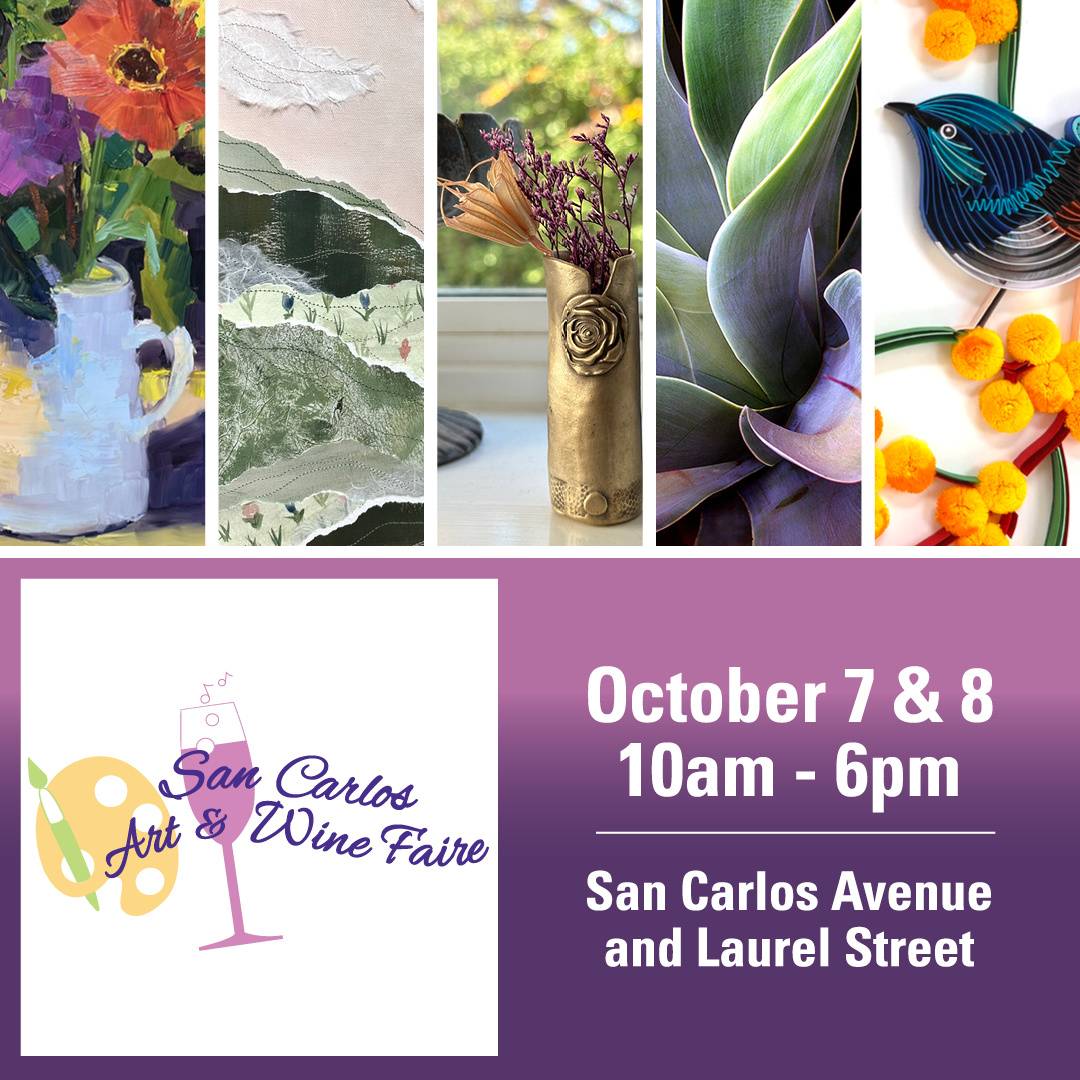 PacificFineArts's tweet photo. IT’S FINALLY HERE - Come visit the San Carlos Art &amp; Wine Faire, Oct 7 &amp; 8 from 10am-6pm …!!! Admission is FREE and the art and atmosphere is spectacular!  Visit us at pacificfinearts(dot)com to learn more. https://t.co/ZPFlgQMgYq