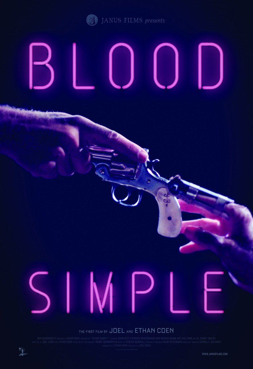 What are your thoughts on this movie? Comment below and we will read it on the podcast. @TheChipness will be back for the next show and once a month after that. #bloodsimple #coenbrothers #joelandethancoen #francesmcdormand #johngetz #memmetwalsh #quentintarantino #danhedaya