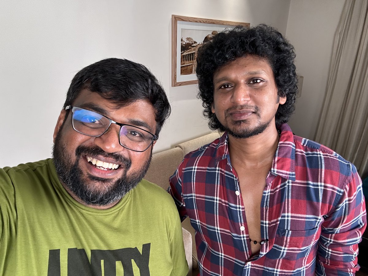 itisprashanth's tweet photo. A hearty convo with brother @Dir_Lokesh as usual ! So many details about the movie - coming up ! 

#Leo https://t.co/uuv5NwLSxA