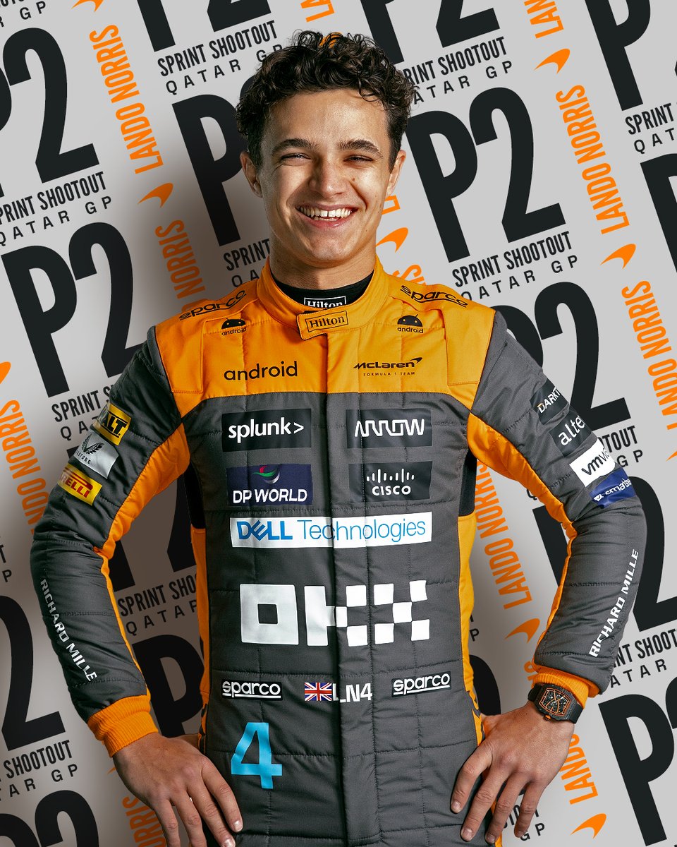 FRONT-ROW LOCK-OUT! 🧡🧡 

See you on the front row for the #F1Sprint as well, <a href="/LandoNorris/">Lando Norris</a>! 👏

#QatarGP 🇶🇦