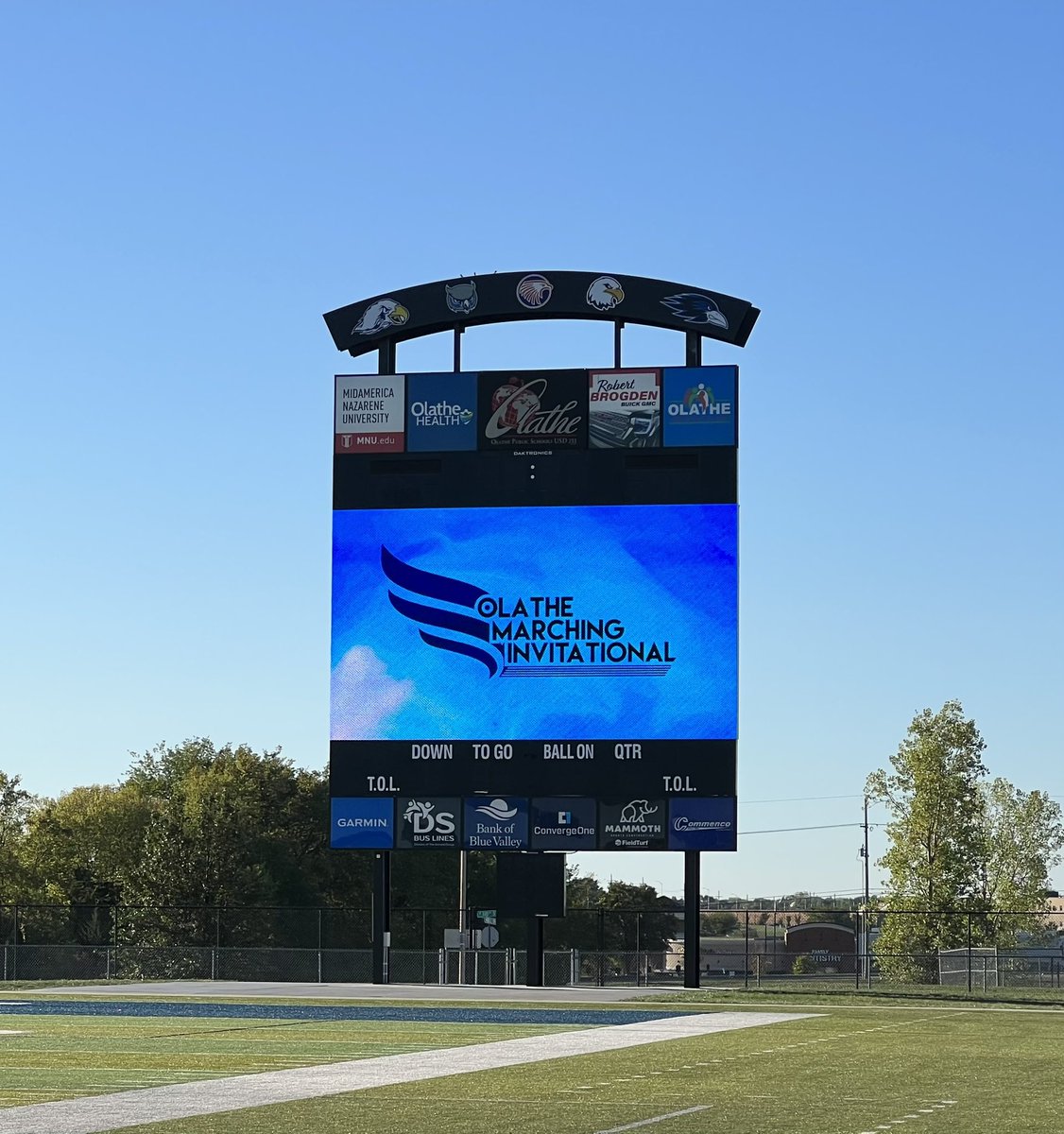 Great day for some marching band! Looking forward to some great performances today!
