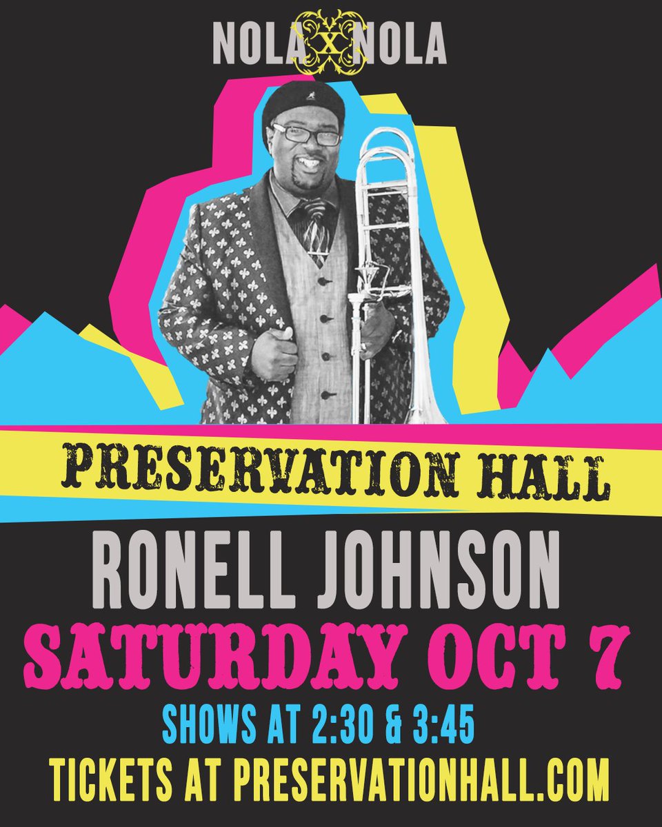 The one and only Ronell Johnson this afternoon at the Hall. #NOLAxNOLA #visitneworleans #NOTCF