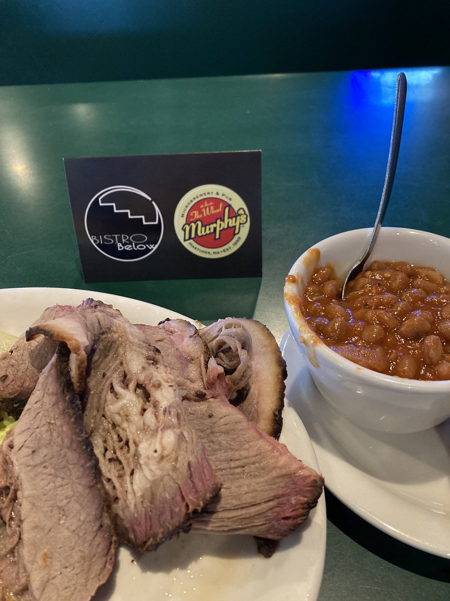 NebBBQCouncil's tweet photo. The two most satisfying things this fall:  1. Watching @HKHaarberg10 run the power option.  2. Eating beef brisket from Murphy’s Wagon Wheel in Hastings. https://t.co/xTCZZb4Dy6