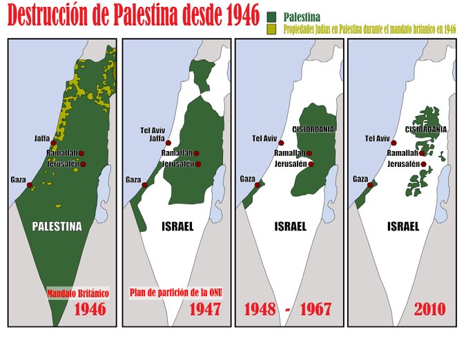 ElNecio_Cuba's tweet image. La creación y empoderamiento de Israel por Occidente buscó impedir la unión del Mundo Árabe. El Plan de la ONU fue solo el instrumento. Y las más graves consecuencias de este plan las ha sufrido el pueblo palestino, quien ha visto desaparecer su territorio y ha sido condenado a…